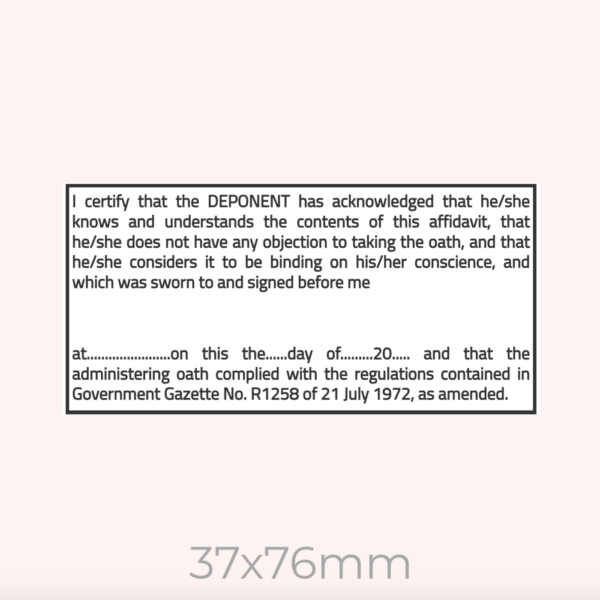 Oath Stamp - Image 2