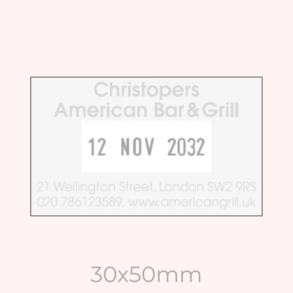 Custom Rectangle Dater Stamp - Image 4