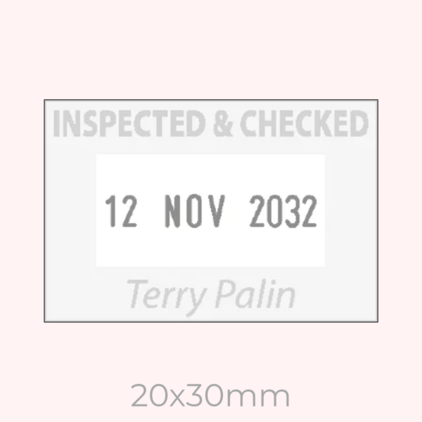 Custom Rectangle Dater Stamp - Image 2