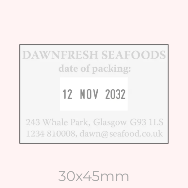 Custom Rectangle Dater Stamp - Image 3