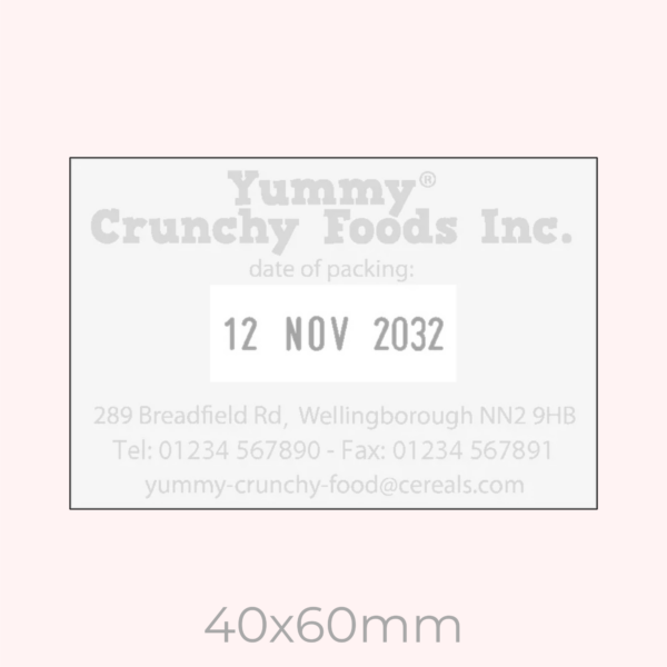 Custom Rectangle Dater Stamp - Image 6