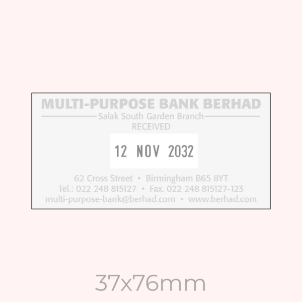Custom Rectangle Dater Stamp - Image 7