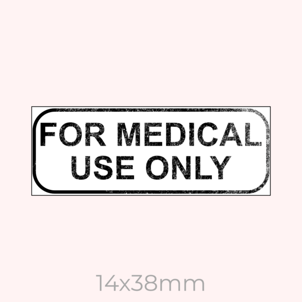For Medical Use Only Stamp