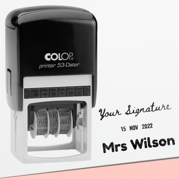 Teacher Signature Dater Stamp
